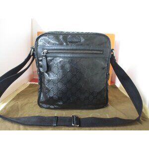 Black Gucci Imprime Messenger Bag Crossbody Shoulder